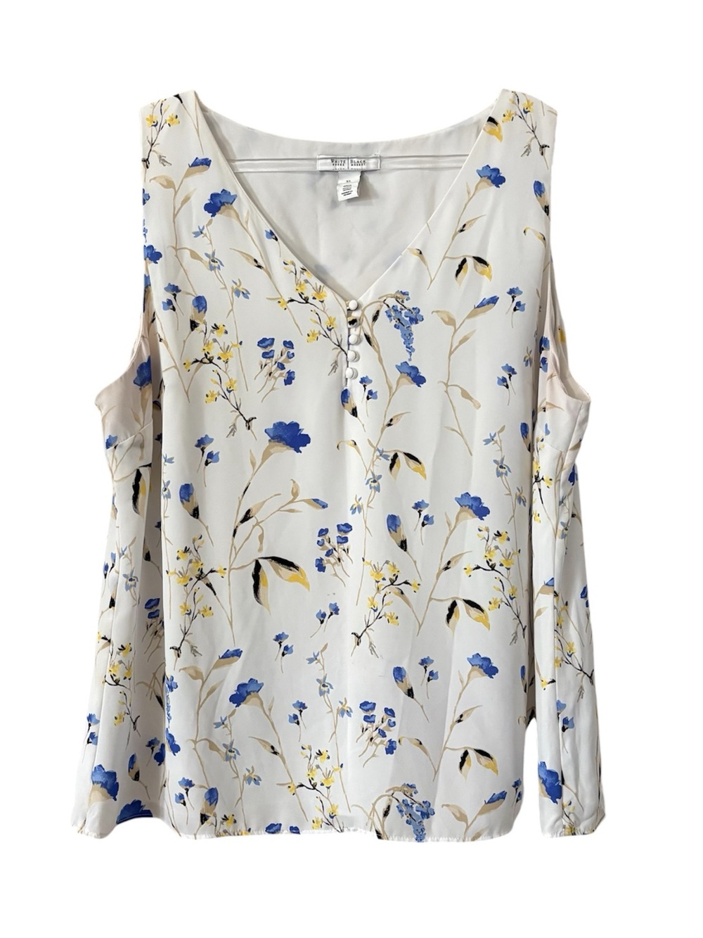 WHBM Sleeveless Floral Top